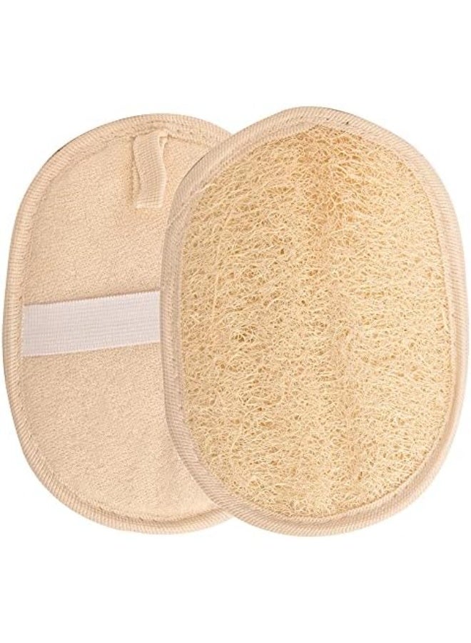 Natural Loofah Bath Sponge with Hand Strap – Exfoliating Body Scrubber for Shower, Deep Cleansing & Smooth Skin - Image 1